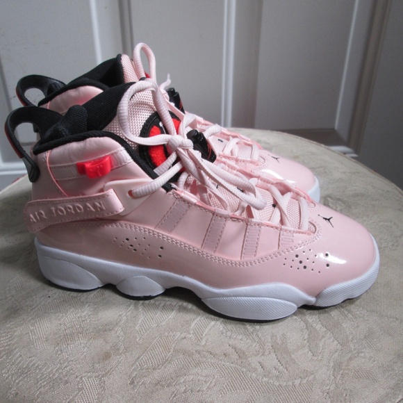 new NIKE AIR JORDAN Rings Atmosphere Pink Basketball shoes Sz 4Y